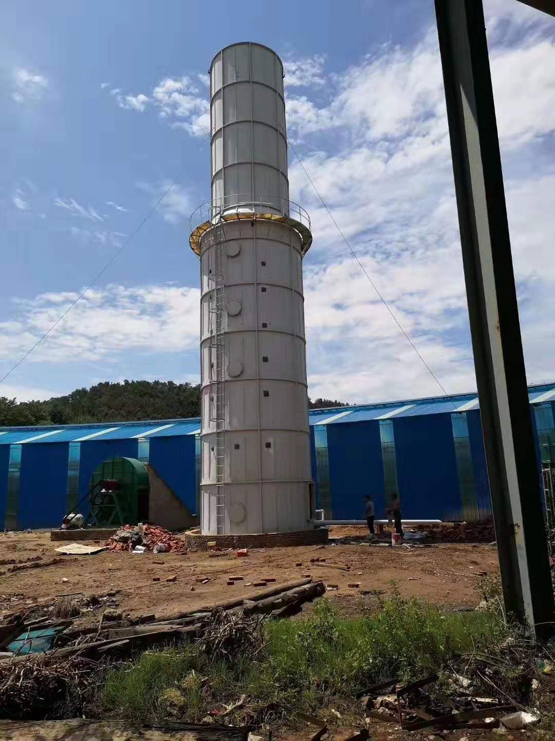 高效玻璃鋼氯氣吸收塔的設計與制作